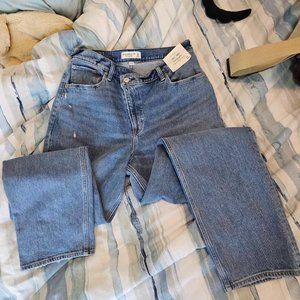 Abercrombie & Fitch 90's Straight Ultra High Rise Curve Love Denim Jeans Size 31